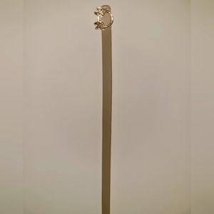 Tan butterfly buckle belt